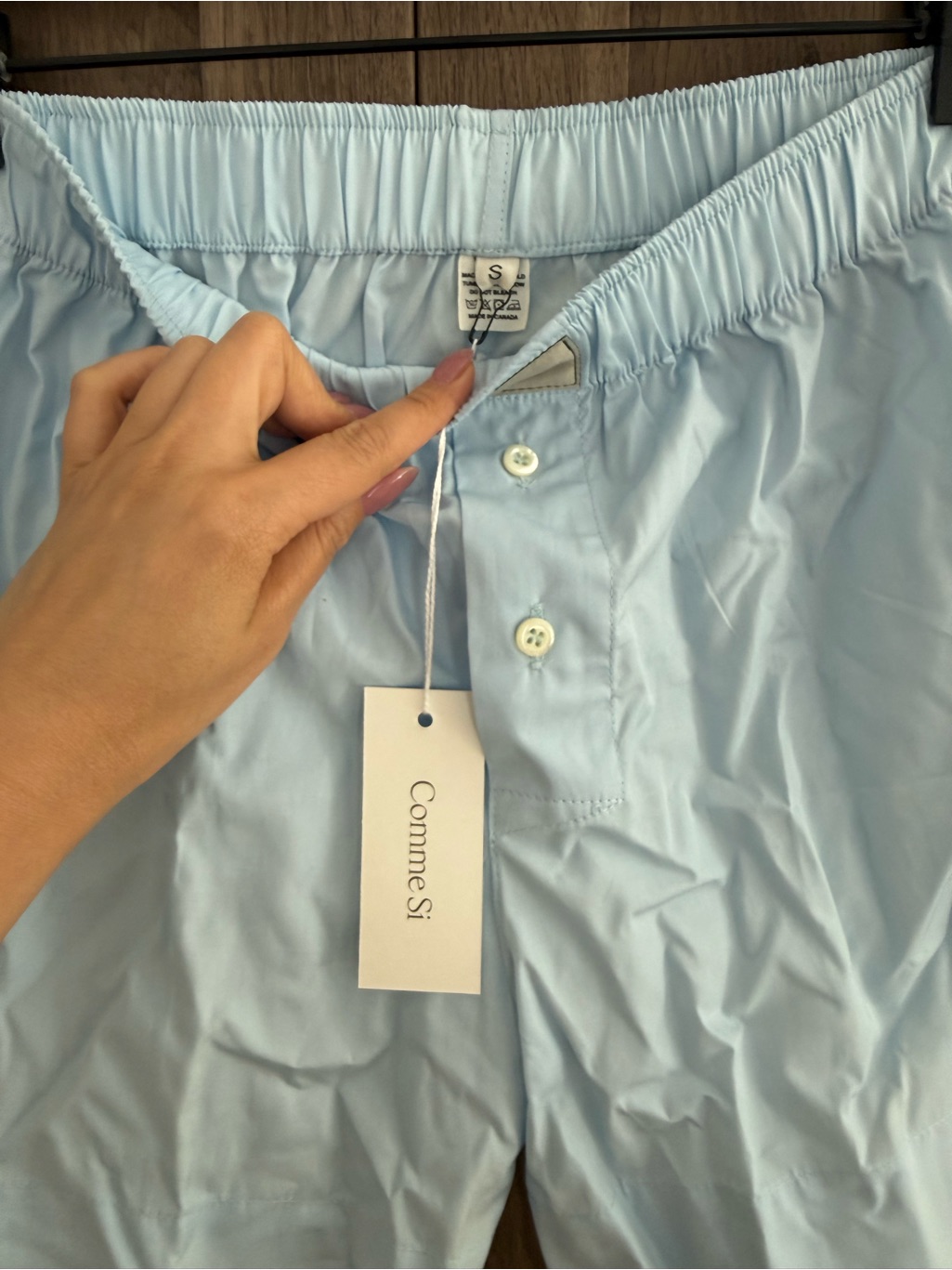 Nwt Revolve Comme Si La Boxer Classica Short In Grecian Blue Size Small — image 4 of 8